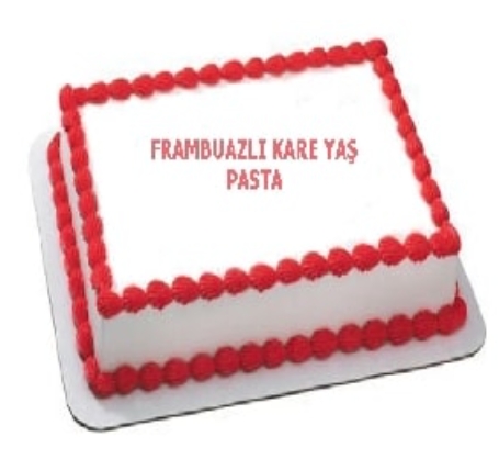 Kaliteli Malzemelerle Hazırlanan 50 Kişilik Frambuazlı Yaş Pasta