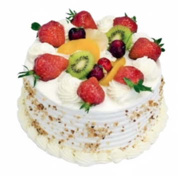 Zengin İçerikli Gurme 6-9 Kişilik Hafif Meyveli Pasta